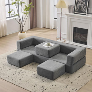 Top 10 Trending Convertible Contemporary Sleeper Floor <b>Sofa</b> with Fabric Upholstery <b>for</b> Living Room Exporter China - Product Image 4