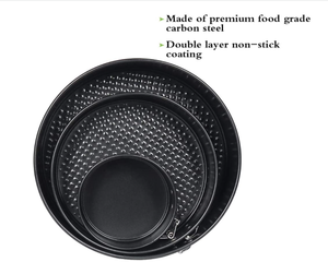 Sartén antiadherente de aluminio para hornear pasteles, utensilio redondo negro de 8 pulgadas y 15 pulgadas para hornear pasteles y Pizza - Product Image 4