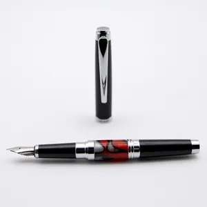 Wholesale And Retail Factory Sell Stationery For Students Metal Acrylic/Resin Fountain Pen