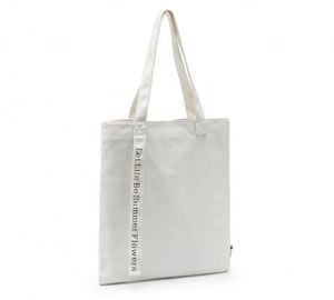 Bolsa de Compras de Lona Ecológica con Impresión Personalizada al por Mayor / Bolsa de Algodón Ecológica Blanca de 12oz Económica para Supermercado - Product Image 2