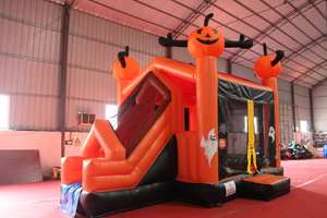 WINSUN Grand Combo Halloween Certifié CE Matériel PVC Ignifuge Installation Facile Château Gonflable Trampoline - Product Image 3