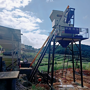 Línea mezcladora de planta dosificadora de hormigón medio Equipo de construcción Componente de motor central Mezclador de cemento Hecho a máquina China - Product Image 4