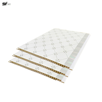 Panel de Pared de PVC Impermeable y Resistente al Fuego, Ecológico y Moderno, Panel de Techo Encastrable con Garantía para Baños de Villas, Venta al Por Mayor