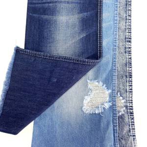 ล้างลายผ้าฝ้ายโพลีเอสเตอร์ผสมผ้ายีนส์ผ้าสิ่งทอวัตถุดิบยีนส์Jean Blueจีนสําหรับผู้ชายTricotถักเส้นด้ายย้อม - Product Image 4