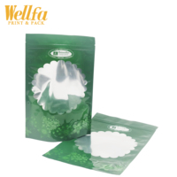 Sac en plastique personnalisable, contenant pour fenêtre, en aluminium imprimé, Transparent, à fermeture éclair pour serpent, OEM,