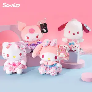 Hot Selling Genuine Stuffed Plush Senrio HK KT Pluches Pink Peach Blossom Adorable Pocha Kuromelo Valentines Gift Birthday Gift