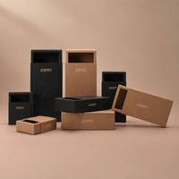Boîte d'emballage pour soins de la peau, écologique, biodégradable, portable, avec tiroir coulissant, prix d'usine, logo personnalisé, boîtes cadeaux en carton de luxe