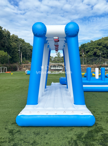 Parc aquatique gonflable personnalisé avec tyrolienne en vinyle pour jeux de défis aquatiques par Cheer Amusement - Product Image 6