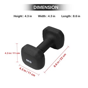 Haltères hexagonaux en vinyle, revêtement caoutchouc personnalisé, équipement de fitness léger et antidérapant pour la musculation des jambes et du corps à domicile - Product Image 1