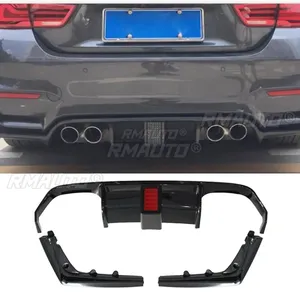 Lèvre de pare-chocs arrière BMW F80 noir brillant style V, cache de protection de pare-chocs arrière, kit carrosserie pour BMW F80 2012-2019, accessoires automobiles - Product Image 5