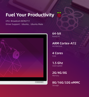 Endüstriyel su geçirmez 19 inç 4:3 LCD ahududu CM 4 VESA stok endüstriyel bilgisayar 8G fansız Codesys ahududu PI paneli Linux