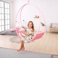 ROPECUBE Grand hamac suspendu ergonomique pour intérieur et extérieur, idéal pour salles de jeux, chambres et patios