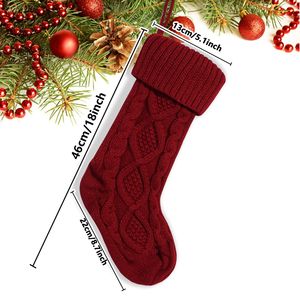 Vente en gros <span class=keywords><strong>de</strong></span> chaussettes <span class=keywords><strong>de</strong></span> décoration d'arbre <span class=keywords><strong>de</strong></span> père Noël bas suspendus <span class=keywords><strong>de</strong></span> cheminée sacs <span class=keywords><strong>de</strong></span> bonbons bas <span class=keywords><strong>de</strong></span> Noël tricotés au <span class=keywords><strong>crochet</strong></span> en diamant - Product Image 3