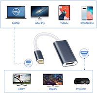 KUYIA-Adaptador usb tipo C a HDMI, Thunderbolt, USB tipo C, Cable adaptador HDMI macho a hembra, compatible con 4K