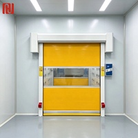 Porte rapide motorisée en PVC Hengjie, porte à enroulement rapide avec fenêtre de vision transparente, fabrication en gros