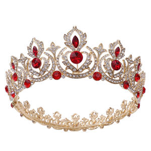 Tiara <span class=keywords><strong>de</strong></span> Princesa con Pedrería Real, Corona <span class=keywords><strong>de</strong></span> Reina para Boda, <span class=keywords><strong>Coronas</strong></span> Completas Redondas para Concursos <span class=keywords><strong>de</strong></span> Belleza - Product Image 3