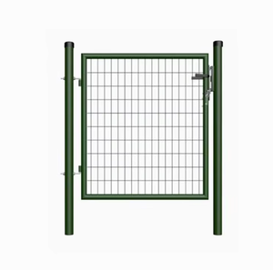 Portail de jardin en métal, simple, avec serrure, clé et poignée - Product Image 5