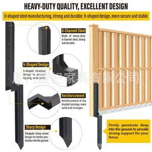 Epcee Metal Ground Nails For Wooden Fence Repair Black Single Pack - Product Image 4