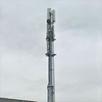 Torres de Comunicación Monopolo de 30m, Acero Galvanizado en Caliente, Poste de Antena GSM, Torre de Soporte para Señal de Telefonía Móvil