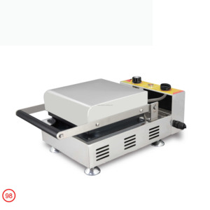 Máy làm bánh quế hạt cà phê di động dành cho mục đích kinh doanh; Thiết bị thực phẩm điện nhỏ gọn, cao cấp, có bề ngoài sang trọng, làm nóng hai mặt, chống dính - Product Image 3