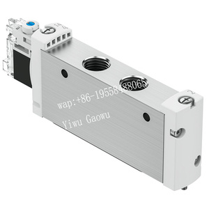 Válvula de doble solenoide controlada por solenoide de 5/2 vías FESTO VUVG-L18-B52-T-G14-1H2L-F1A 8172837 original de Alemania - Product Image 3