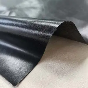 direct factory 0.6 mm glossy microfiber synthetic leather shoe upper material