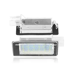 Grosir kualitas tinggi putih 18 buah 2835SMD lampu plat nomor Led untuk Renault Captur/Indah/Grand/Laguna