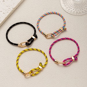 Braccialetto Personalizzato Zooying con Corda Paracord Colorata Regolabile, Stile Minimalista Boho per Coppie e Surfisti - Product Image 2