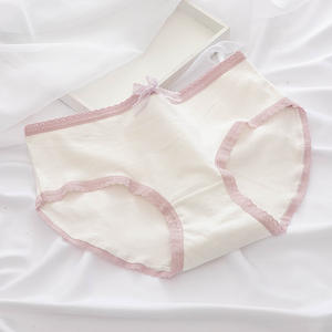 Nouvelle conception, culotte pour filles à pois, tricotée, à porter tous les jours, culotte en coton pour femmes, <span class=keywords><strong>taille</strong></span> mi-<span class=keywords><strong>haute</strong></span> - Product Image 3
