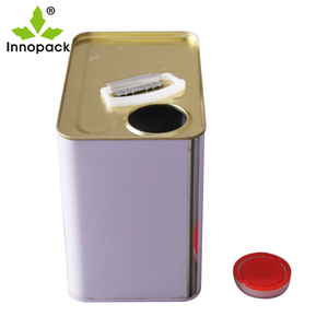 Lata de motor cuadrado de grado alimenticio personalizada de fábrica, embalaje de aceite de oliva virgen Extra <span class=keywords><strong>Rectangular</strong></span>, lata de pintura metálica, lata de aceite - Product Image 5