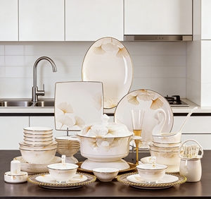 <b>Cheap</b> Factory Price Nordic Style Porcelain Dinnerware <b>Sets</b> Stoneware Ceramic Tableware Dishwasher Safe Eco-Friendly Wholesale - Product Image 5