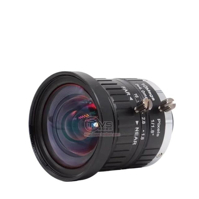 4mm industrial camera FA lens 1/ 1.8inch C-mount 10.0million pixel low-distortion machine vision lens