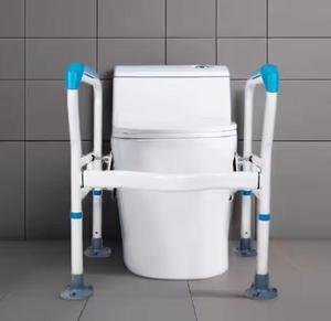 Chaise d'aisance en acier enduite de poudre se pliante KY815 de chaise de toilette d'handicap de patient humain - Product Image 3