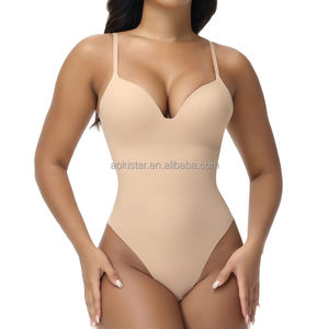 Tek Parça Dikişsiz Naylon Spandeks Bodysuit Nefes Alabilen Vücut Şekillendirici Halter Tasarım Göbek Toparlayıcı Kalça Kaldırıcı Göbek İnceltici - Product Image 3
