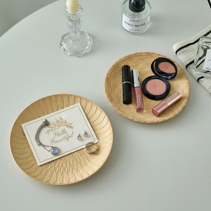 Plateau à bijoux Ocean Breeze Leaf, plateau en bois artificiel, style moderne minimaliste, pour la présentation de bijoux - Product Image 2