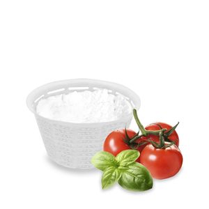 Cestini Rotondi per Formaggio 118x76mm Capacità 700g Contenitori Bianchi in Polietilene ad Alta Densità per Conservazione Formaggio - Product Image 6