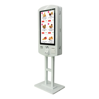 Terminal de commande de commande automatique pour restaurants avec écran double Android de 32 pouces, paiement en libre-service, machine de commande, kiosque