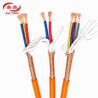 Câble flexible blindé TRVVP 4 conducteurs 0,2/0,5/1,5/2,5 mm² avec gaine tressée étamée anti-EMI pour machine CNC