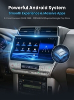 Lecteur Android pour voiture avec caméra 360 degrés, écran tactile automatique, GPS, DSP, lecteur CD pour Land Cruiser Prado 150 2010-2016
