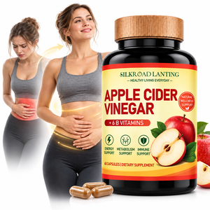Vinagre de Sidra de Manzana con Madre Cultivada en Cápsulas, 60 Unidades, Complejo de Vitaminas B, Suplemento Dietético para Energía Diaria y Metabolismo - Product Image 1