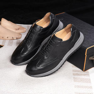Chaussures à talons hauts pour hommes, qualité supérieure, pour les soirées, dessus en cuir véritable, style mocassins, augmentant la taille - Product Image 3