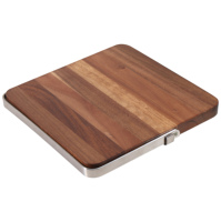 Bloc à couteaux magnétique pliable en bois d'acacia OEM, support en acier inoxydable, support magnétique puissant, écologique et durable