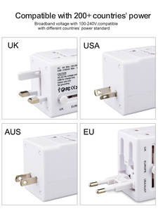 कस्टम लोगो के साथ सॉकेट ट्रैवल एडाप्टर के साथ सबसे अच्छा बिक्री के लिए uk प्लग के साथ कस्टम लोगो sdk सक्षम 2 यूएसबी - Product Image 4