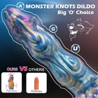 Godemiché Monstre XXL en Silicone, Forme Animale Fantaisie, avec Ventouse, Jouet Sexuel Féminin Réaliste, Doux, Flexible, Grand, Nouveau, Télécommandé