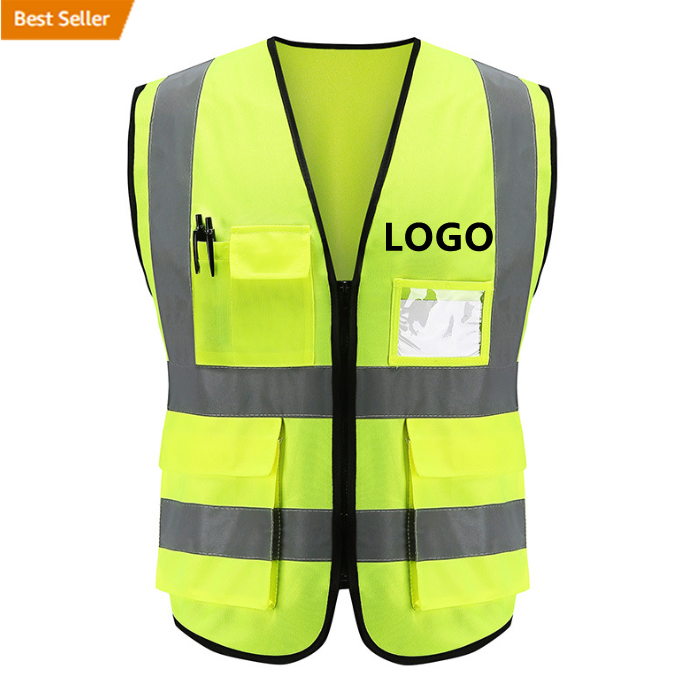 Лидер продаж, недорогой жилет высокого качества, светоотражающий защитный жилет на заказ, инженерная Рабочая Светоотражающая защитная одежда