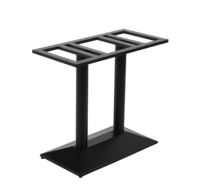 Quincaillerie pour meubles en fonte moderne Cadres de table et de chaise avec pieds en métal à motifs pour la salle à manger et la cuisine