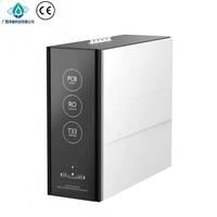 Système d'osmose inverse électrique sans réservoir à 4 étapes alcalin, robinet intelligent, débit élevé, purificateur d'eau 800 GPD, usage domestique et commercial
