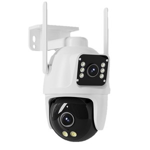 Outdoor Ptz <b>Camera</b> Dual View Night Vision 15m Infrared Wireless Wifi Motion Detection Human Alarm Two Way Audio Cloud Storage - Product Image 1