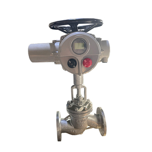 Válvula de globo eléctrica de acero al carbono DN100 J941H-16C WCB para vapor de alta temperatura con conexión de brida y soporte personalizable - Product Image 1