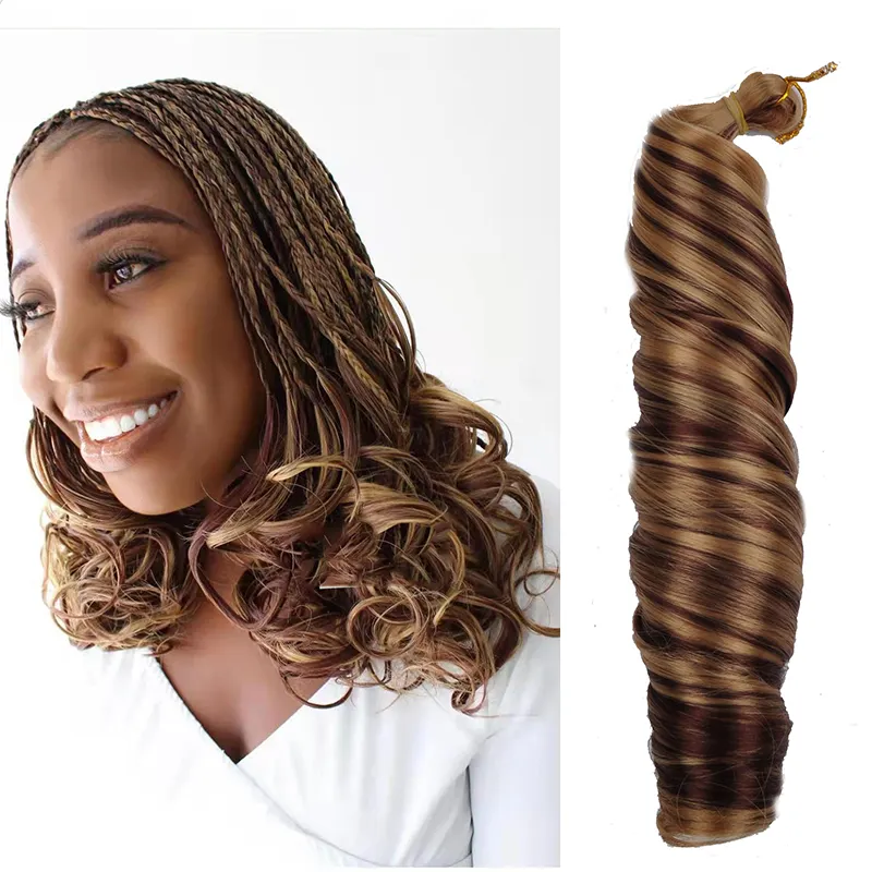 Customized Short Spiral Curly Hair French Curl Crochet Braids Synthetic Great Quality Deep Wave Braids Hair Extensions Hairstyle